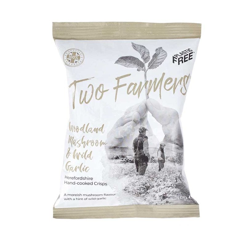 Two Farmers Woodland Mushroom & Wild Garlic Crisps 40g