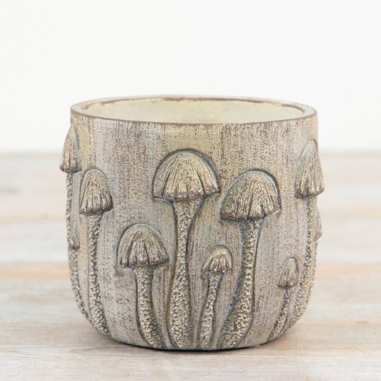 Neutral Mushroom Planter, 14.5cm