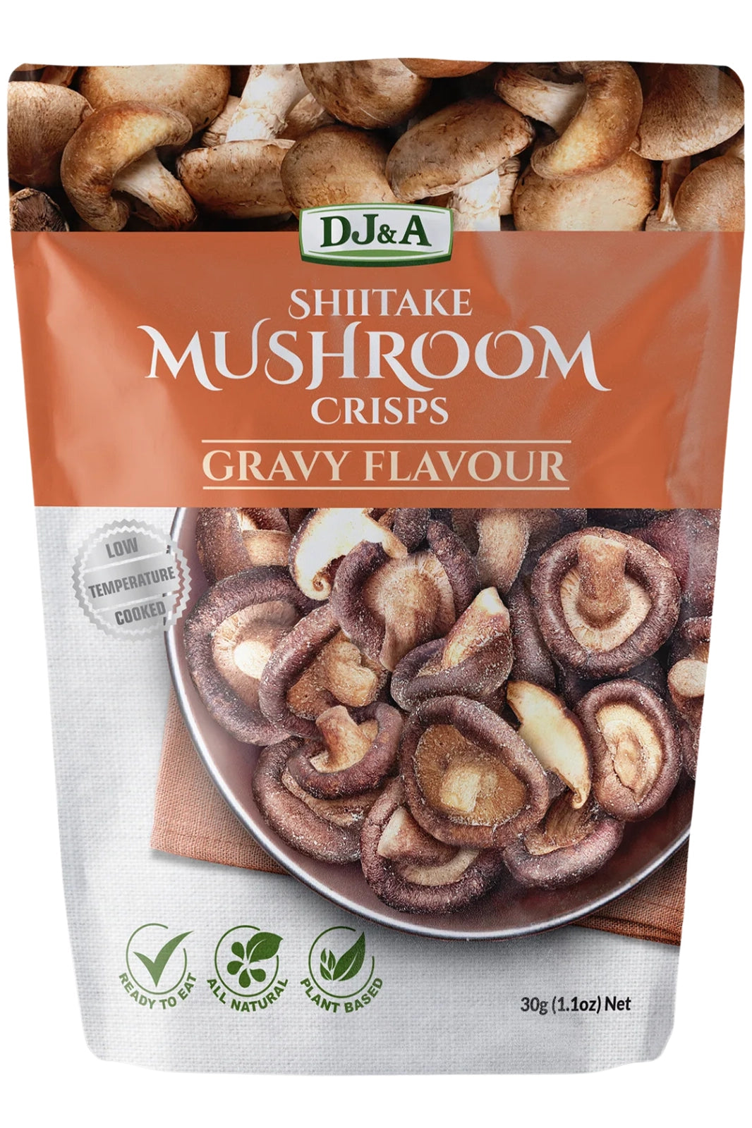 DJ&A Shiitake Mushroom Crisps Gravy Flavour 30g