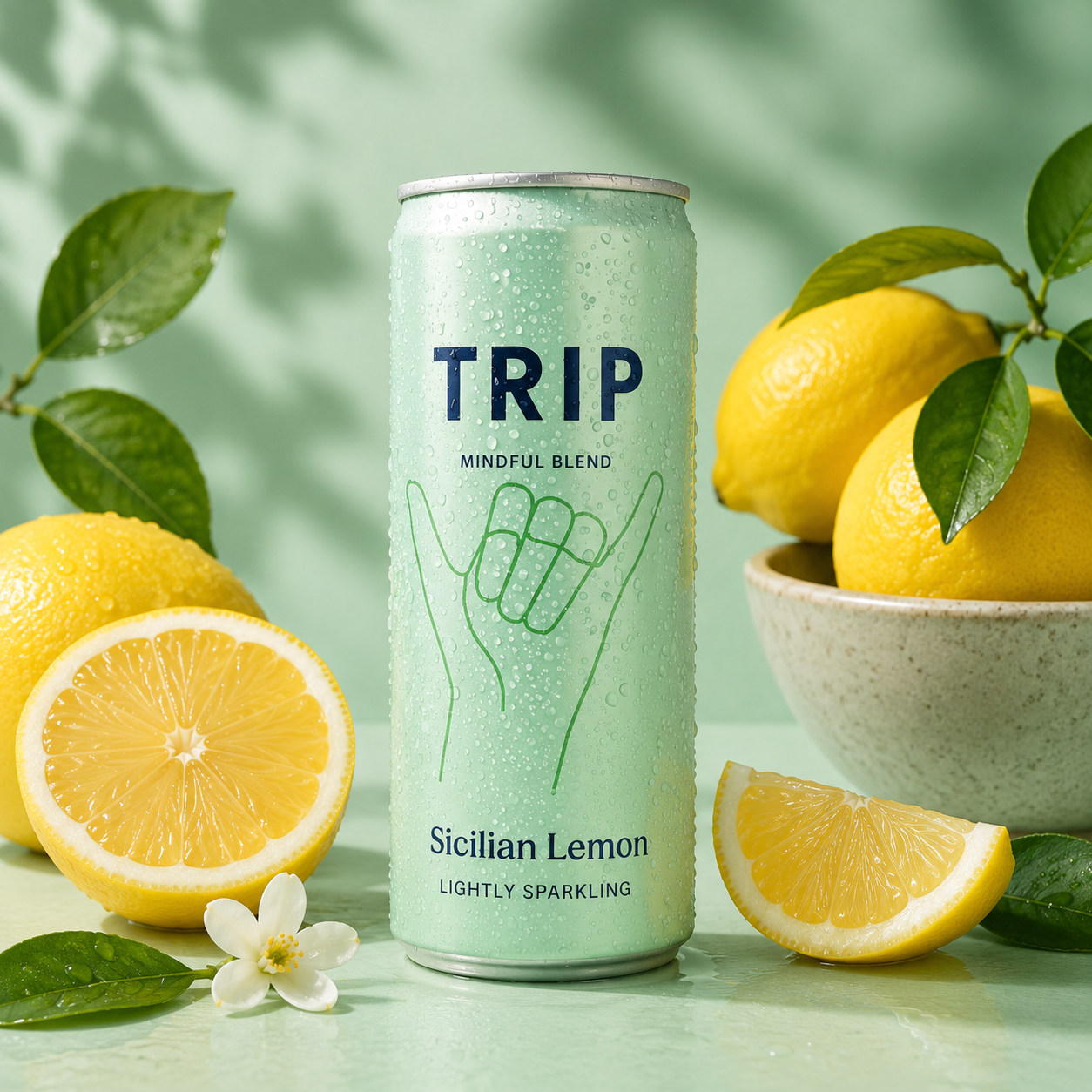 TRIP Sicilian Lemon Mindful Blend Sparkling Drink 250ml