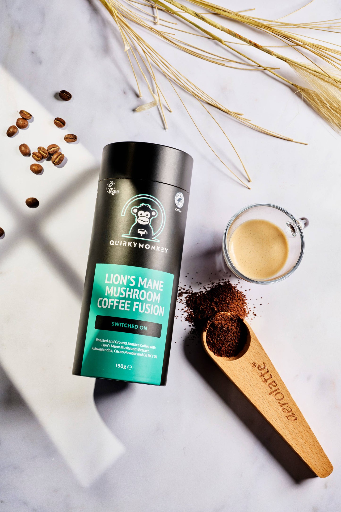 QuirkyMonkey Lion’s Mane Mushroom Coffee Fusion 150g