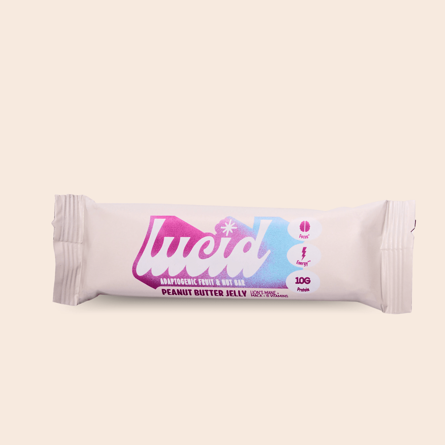 Lucid Peanut Butter & Jelly Energy & Focus Bar with Lion’s Mane