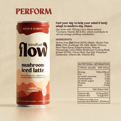 Lion's Mane Oat Latte - Salted Caramel 250ml