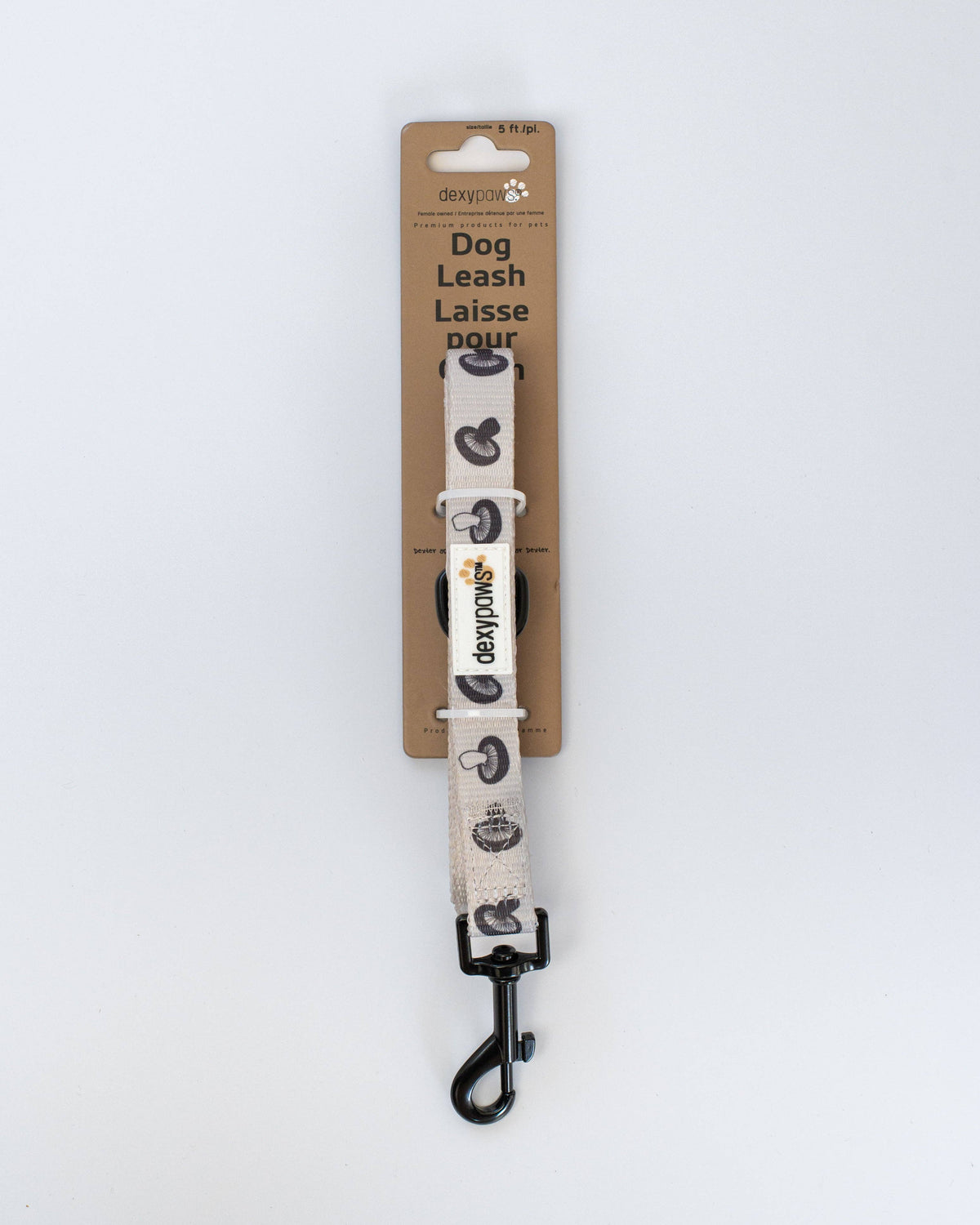 Mushroom Print Dog Leash - 5ft