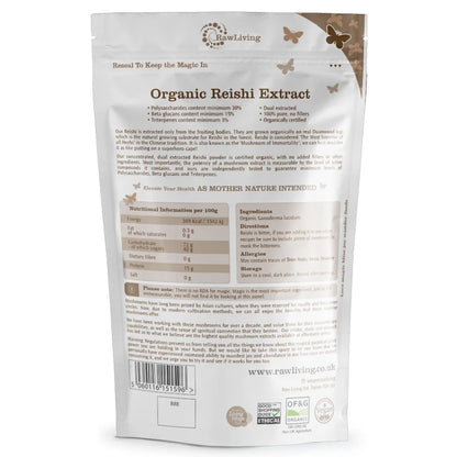 Organic Reishi (Duanwood) Mushroom 13:1 Dual Extract – 50g