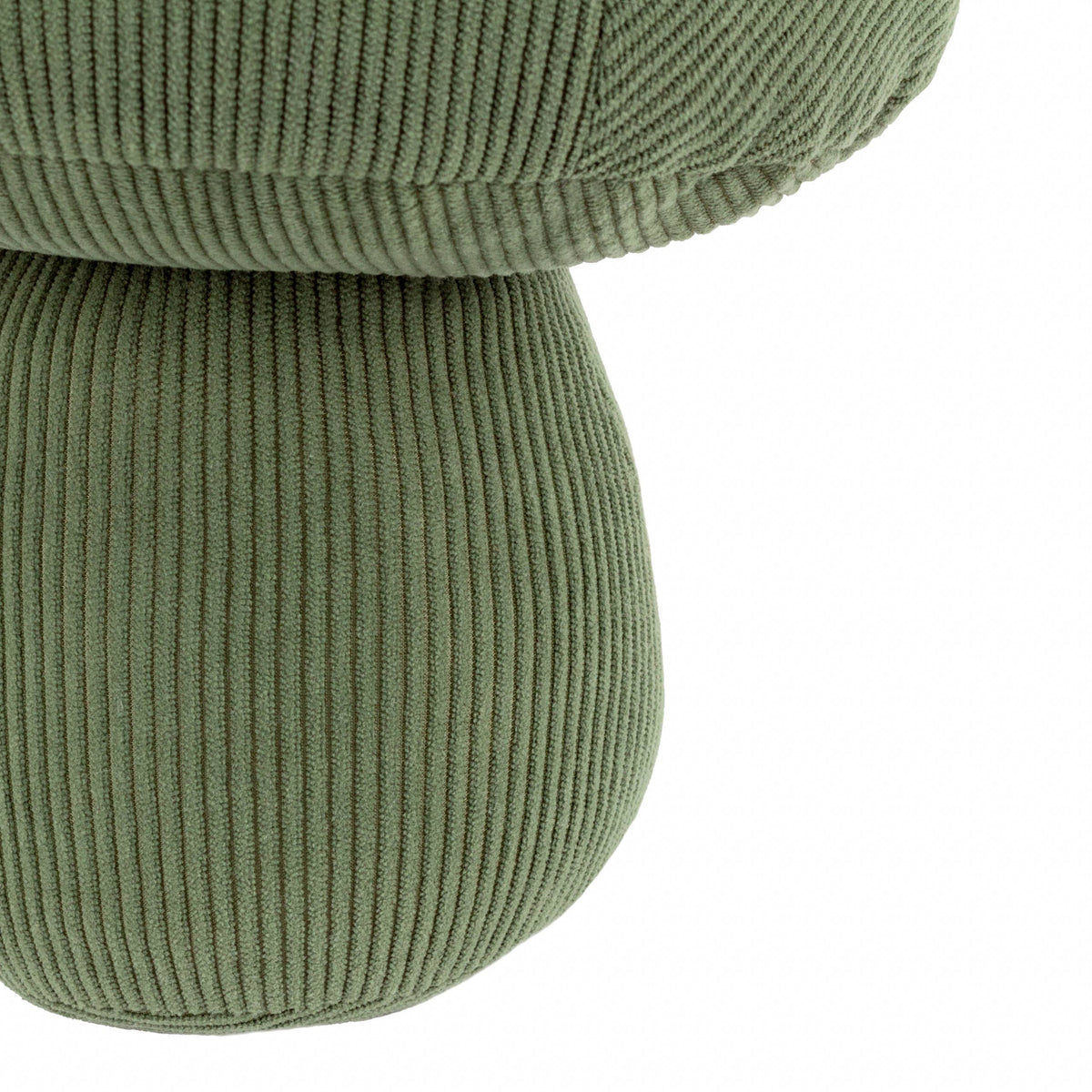 Cord Mushroom Door Stop Forest Green: Forest Green / 24 x 23 x 23cm