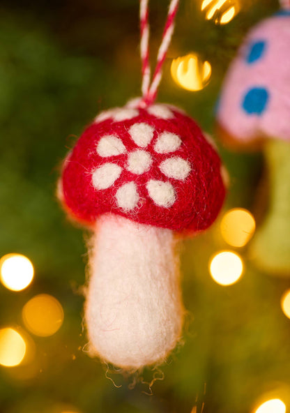 Felt Mushroom Decoration
