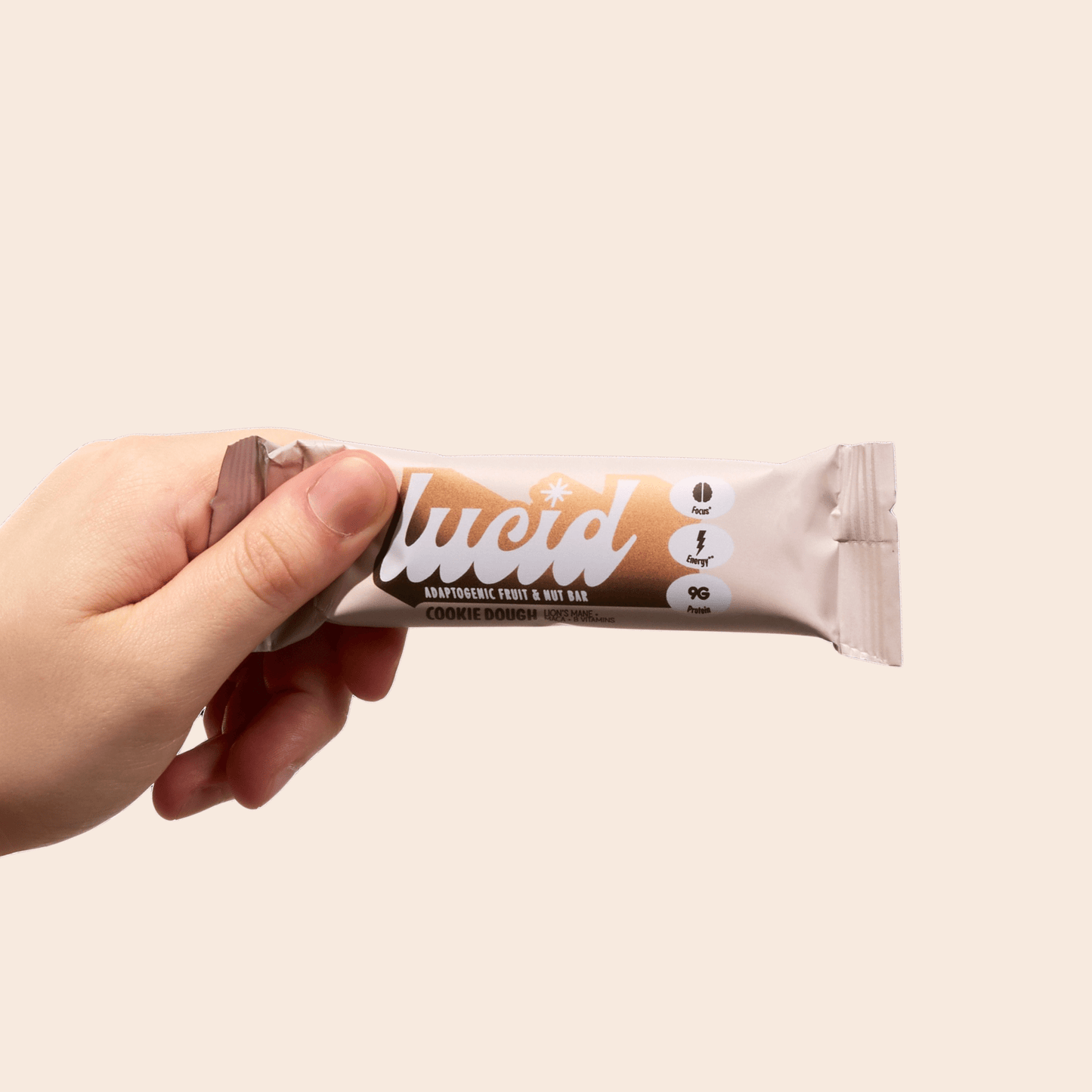 Lucid Cookie Dough Energy & Focus Bar with Lion’s Mane