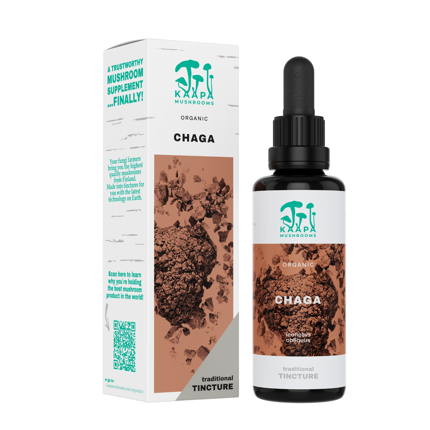 Chaga Mushroom Extract Tincture - Organic - 50ml