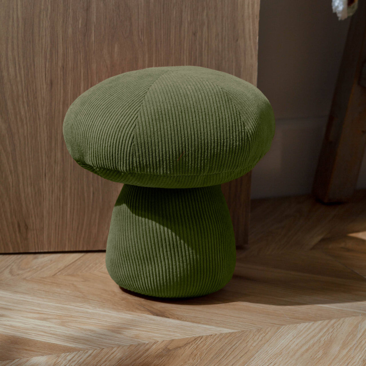 Cord Mushroom Door Stop Forest Green: Forest Green / 24 x 23 x 23cm