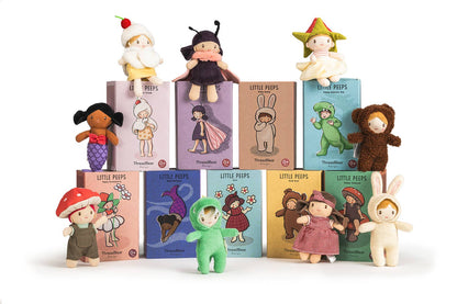 ThreadBear Little Peeps Tommy Toadstool - Matchbox doll 12cm