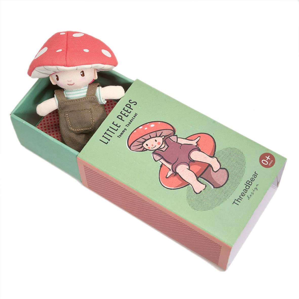 ThreadBear Little Peeps Tommy Toadstool - Matchbox doll 12cm
