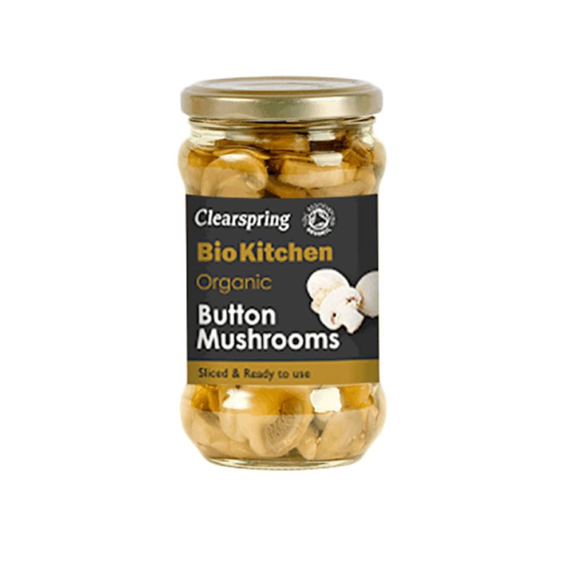 Organic Button Mushrooms 280g Jar