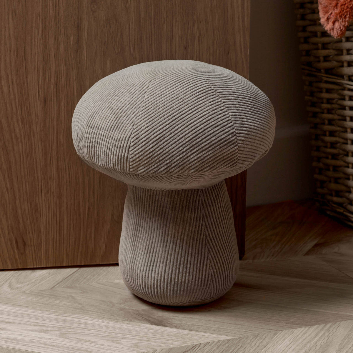Cord Mushroom Door Stop Taupe: Taupe / 24 x 23 x 23cm