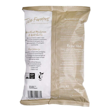 Two Farmers Woodland Mushroom & Wild Garlic Crisps 150g