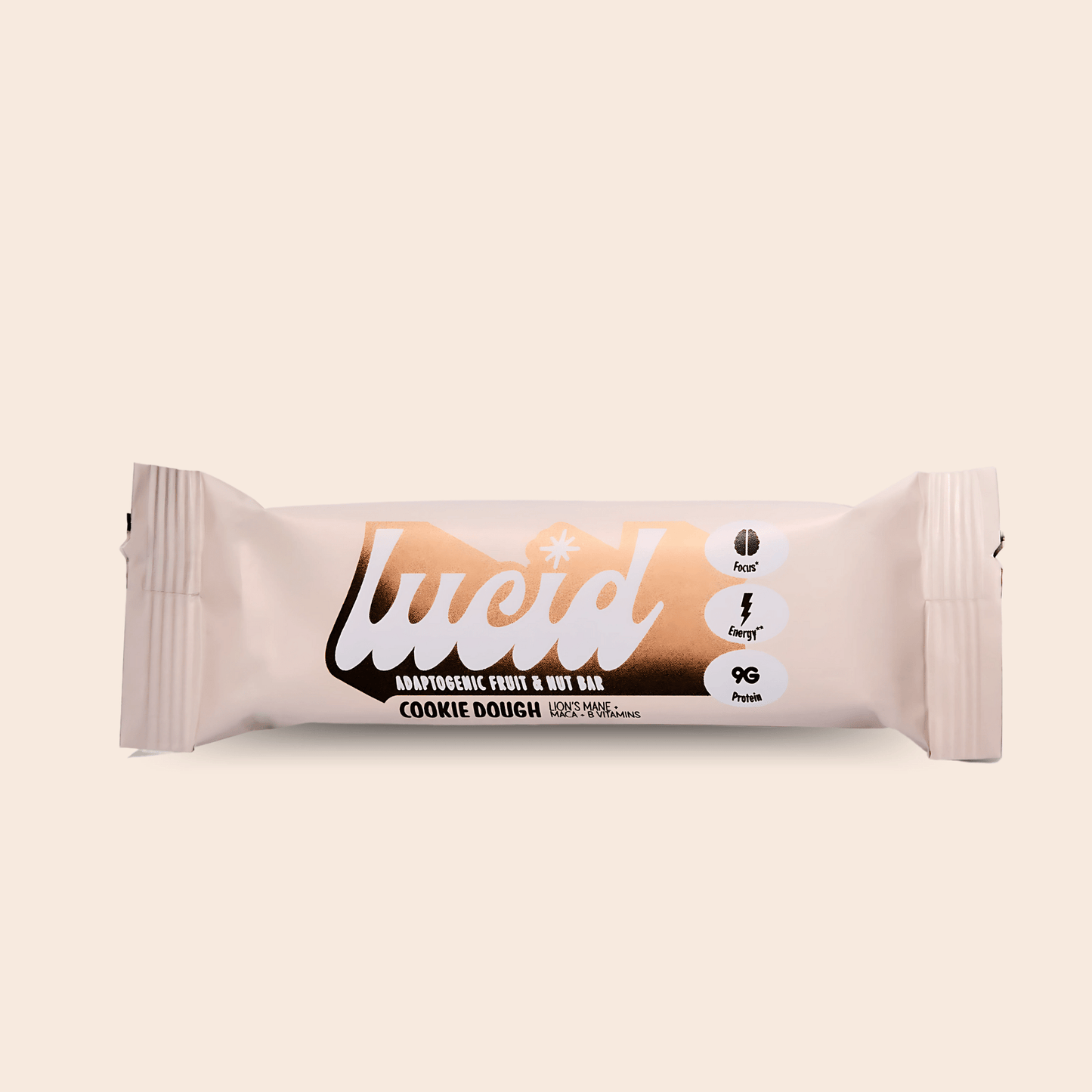 Lucid Cookie Dough Energy & Focus Bar with Lion’s Mane