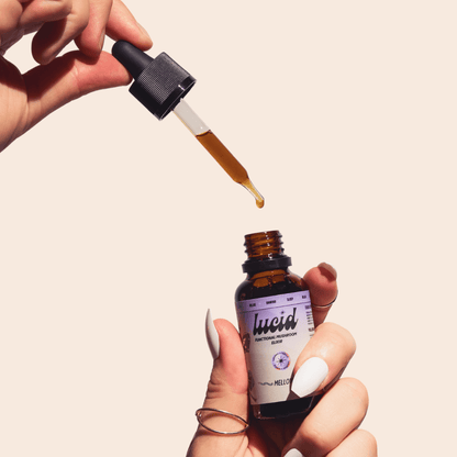 Mellow Mushroom Elixir Supplement – Natural Calm & Sleep Support | Lavender & Vanilla | 30ml