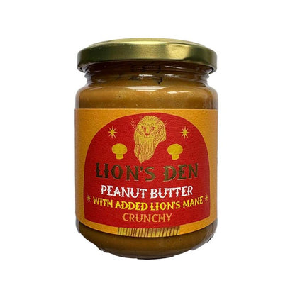 Lion’s Den Crunchy Peanut Butter with Lion’s Mane 250g – Functional Mushroom Peanut Butter