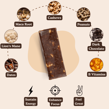 Lucid Cookie Dough Energy & Focus Bar with Lion’s Mane