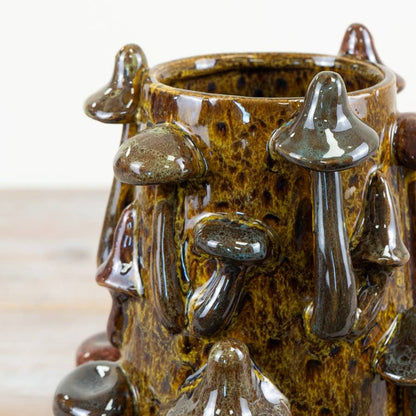 Green Mushroom Vase, 22.5cm