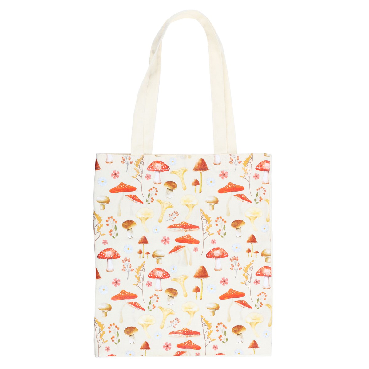 Enchanted Forest Toadstool Canvas Tote Bag