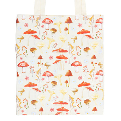 Enchanted Forest Toadstool Canvas Tote Bag