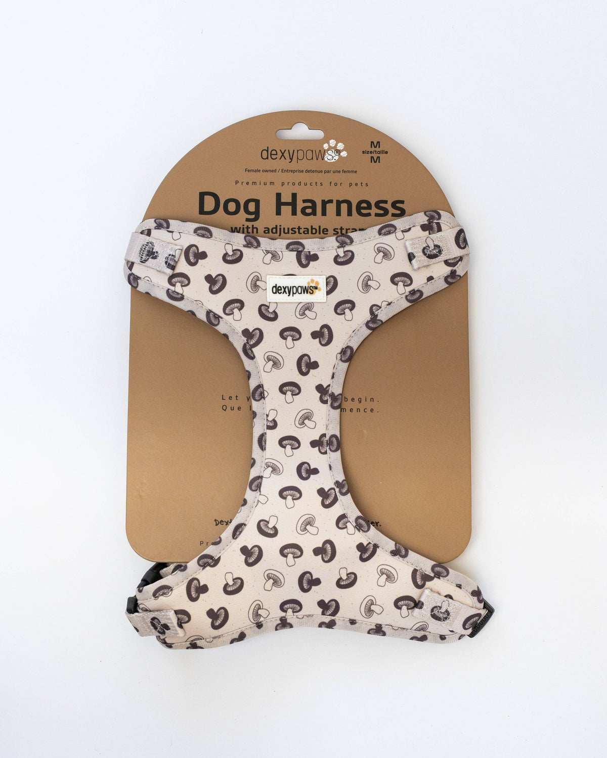 Dog Harness - Mushroom: Mushroom / M