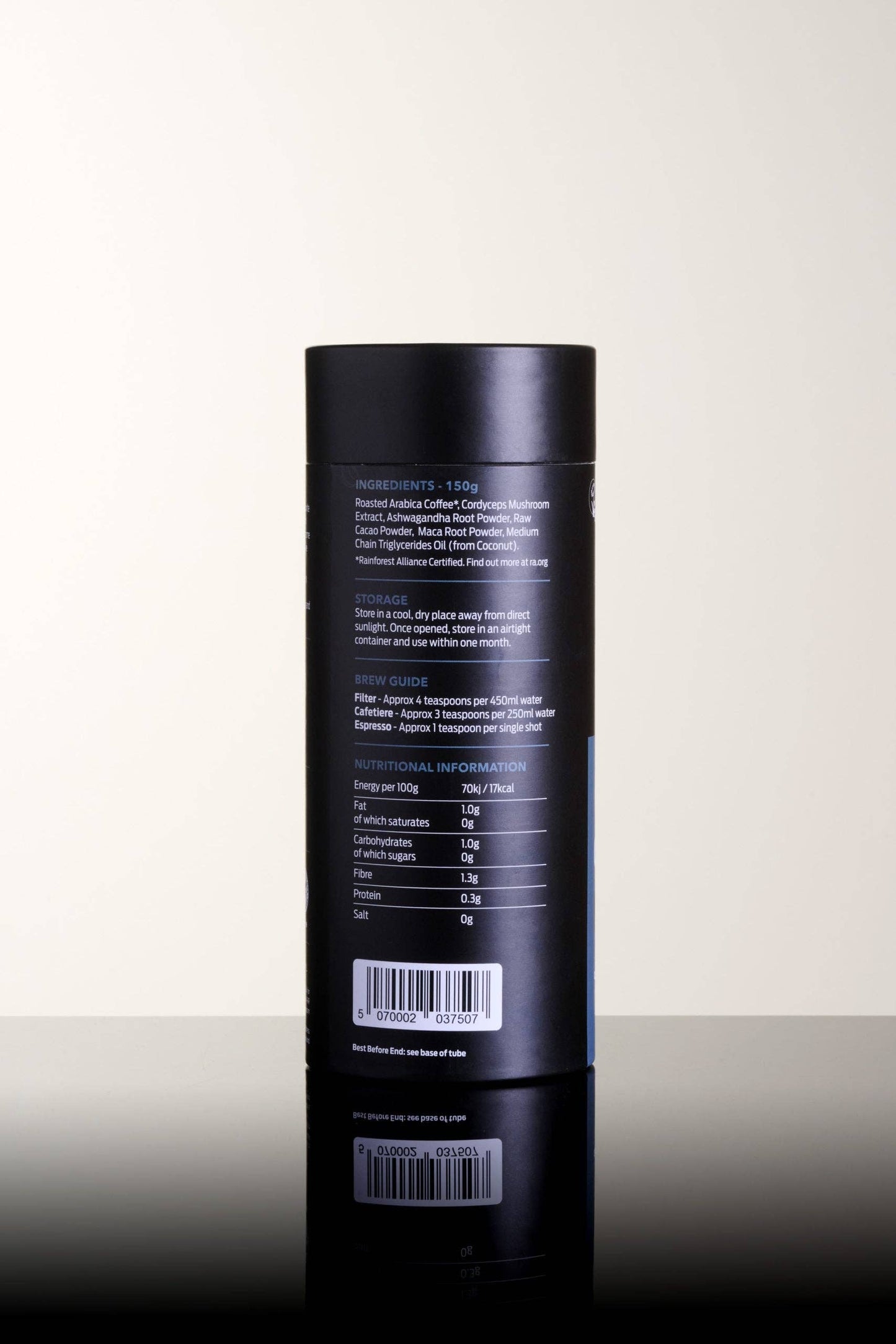 Cordyceps Mushroom Coffee Fusion 150g - (Grounded & Rounded)