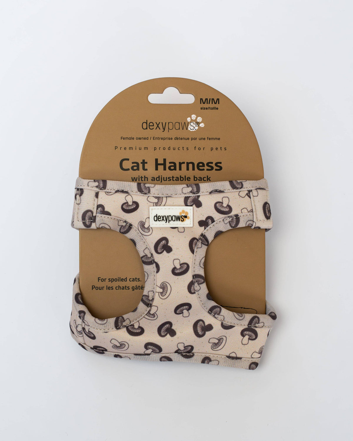 Cat Harness - Mushroom: Mushroom / L