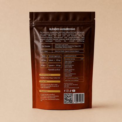Ancient Extracts 4 Mushroom Blend for Dogs & Cats – 60g