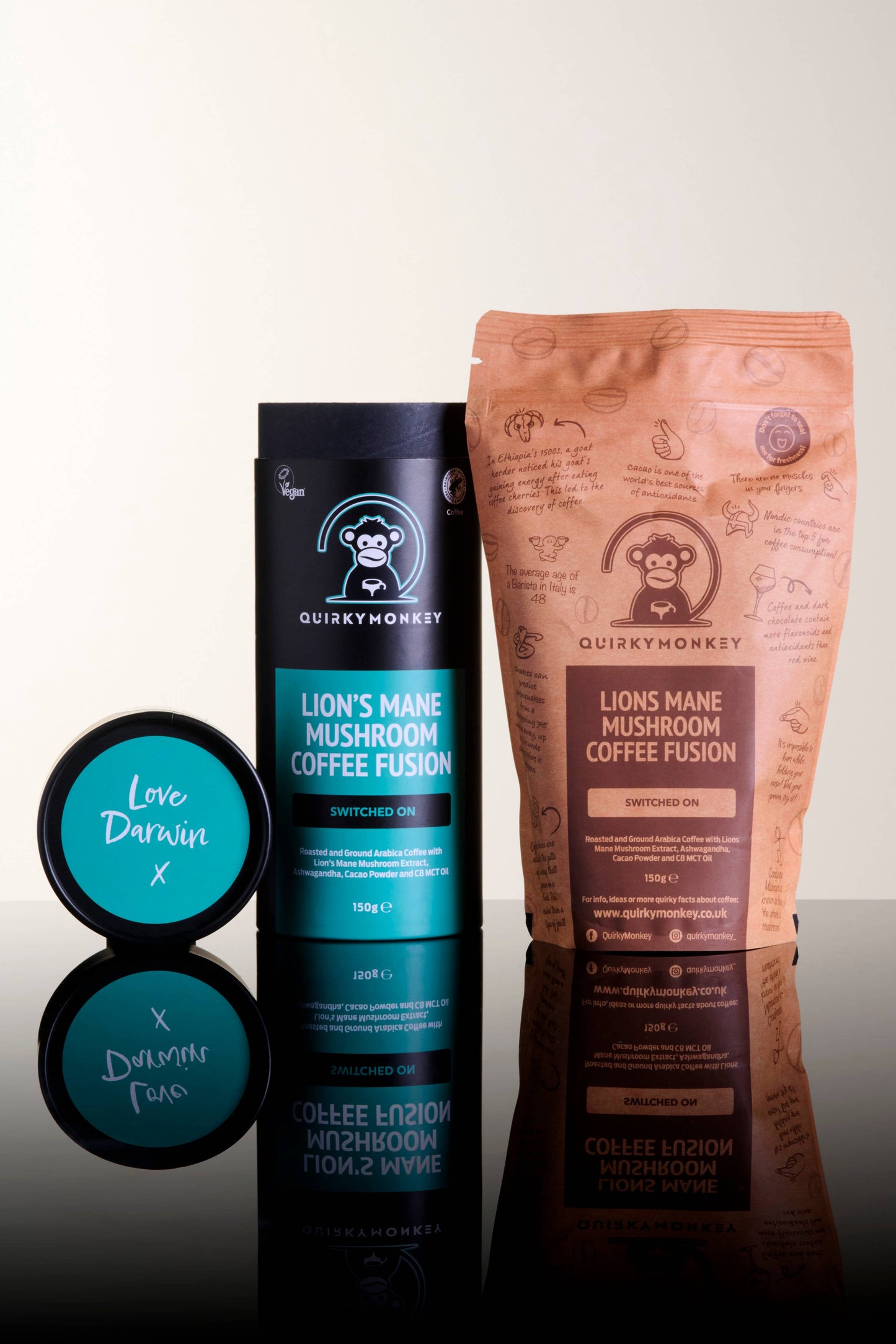 QuirkyMonkey Lion’s Mane Mushroom Coffee Fusion 150g
